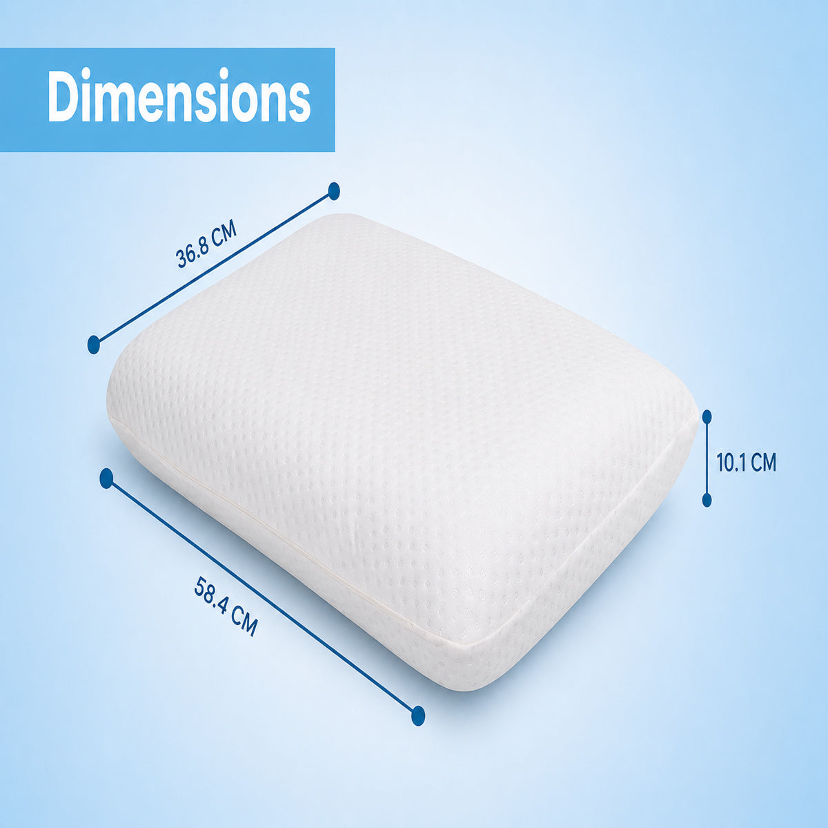 Orthopedic Memory Foam Pillow for Neck Pain & Pressure Relief