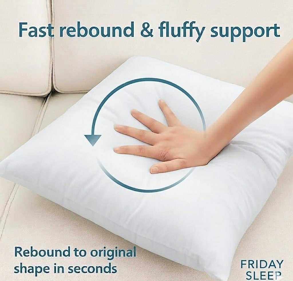 Soft & Supportive Throw Pillows with supportive Fiber Filling