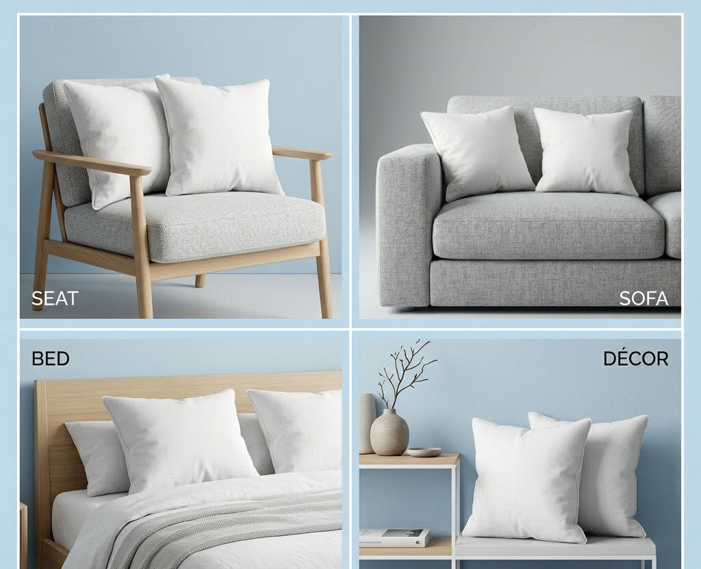 Soft & Supportive Throw Pillows with supportive Fiber Filling